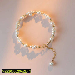 Resign Plated Beautiful Peart Bracelet