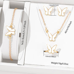 Butterfly Design Gold Plated Necklace Set