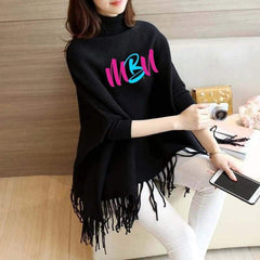 Winter’s Fashionable Attractive Plain Fleece Poncho For Women Winter Poncho For Girls