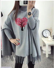 Winter’s Fashionable Attractive Plain Fleece Poncho For Women Winter Poncho For Girls