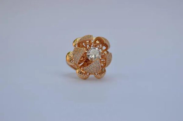 Flower 360 Rotation Bloom Ring For Women & Girls Adjustable